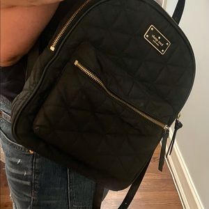 Kate Spade NEW YORK black nylon backpack